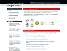Tablet Screenshot of googleconvert.com